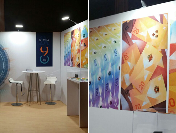 Banknote Conference SICPA stand ECHO specimen